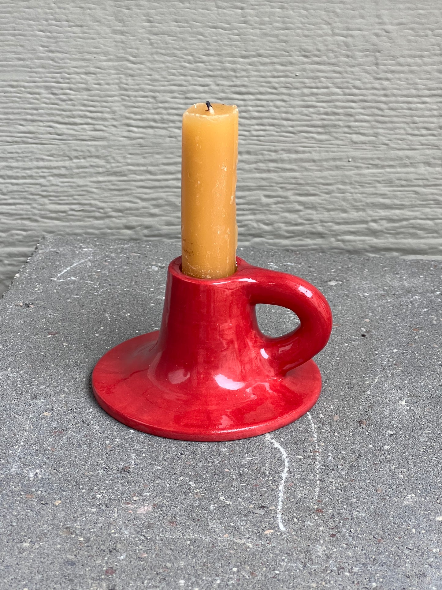 Red Candle Holder