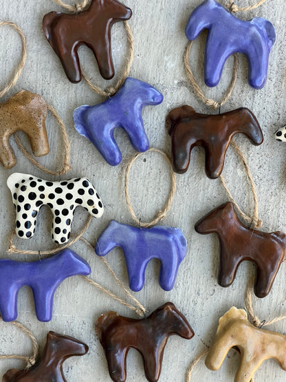 little horse ornaments