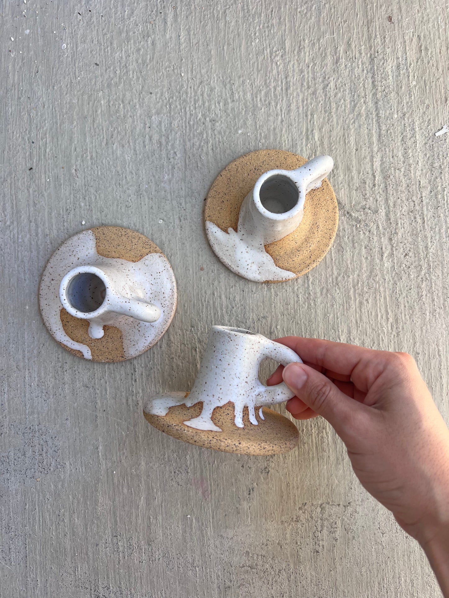 Speckled Candle Holder