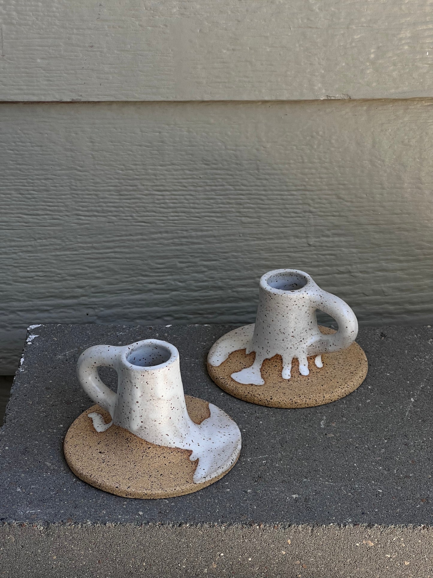 Speckled Candle Holder