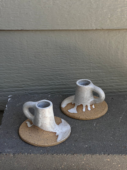 Speckled Candle Holder