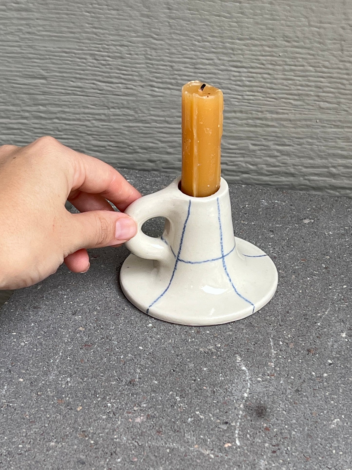 Crayon candle holder