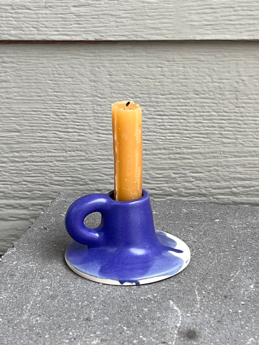 Blue Candle Holder