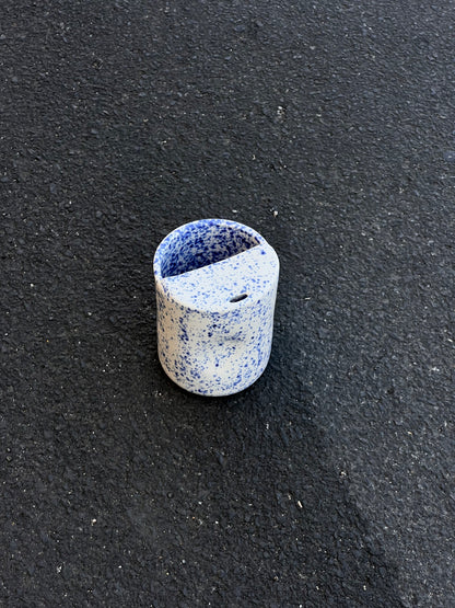 Speckled blue to go cup