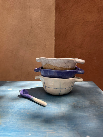 Pinched Bowls with Handles