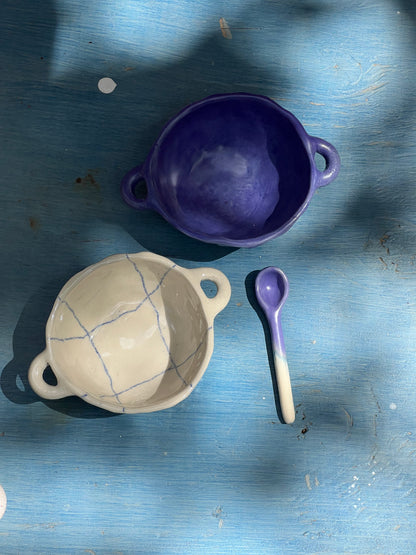 Pinched Bowls with Handles